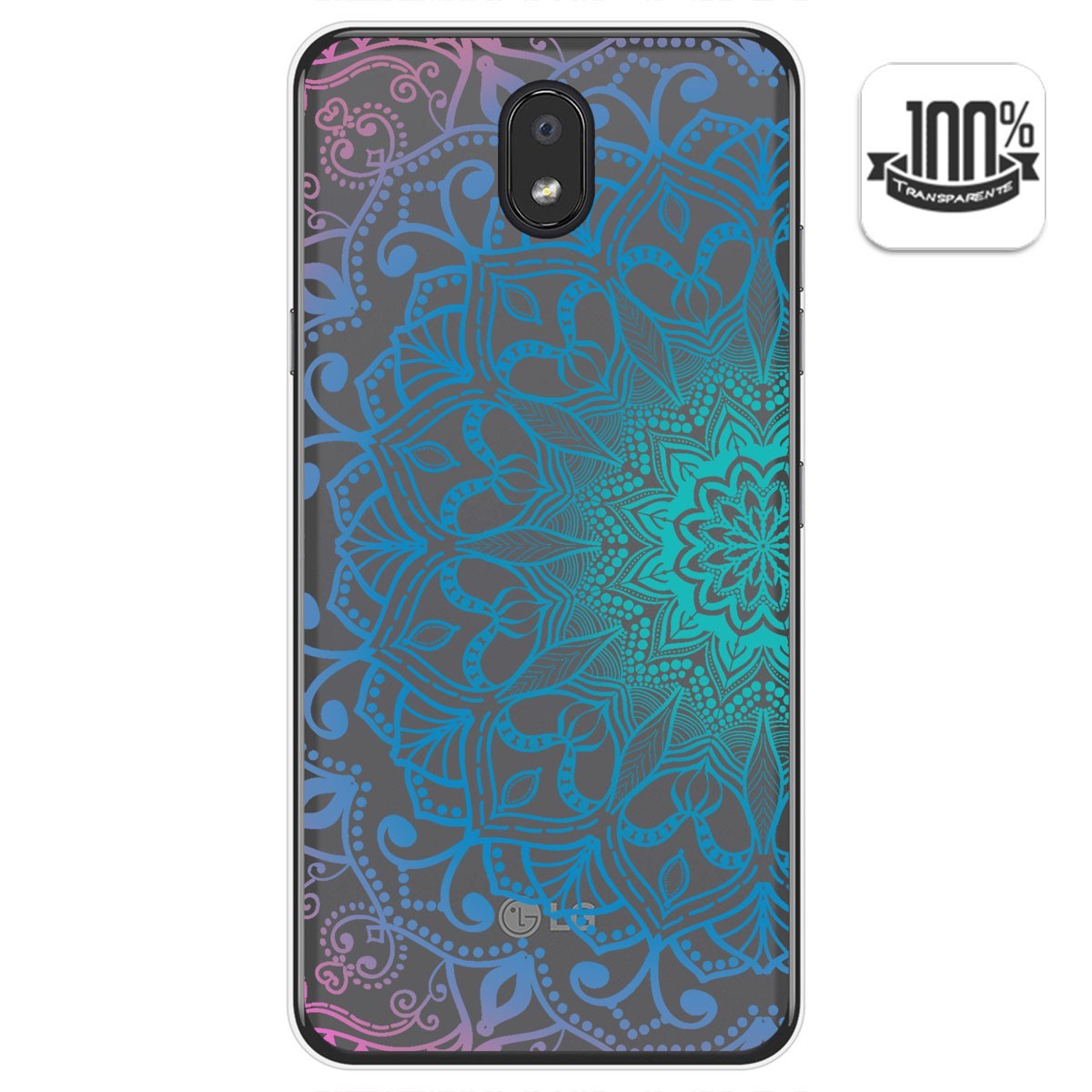 Funda Gel Transparente para Lg K30 diseño Mandala Dibujos
