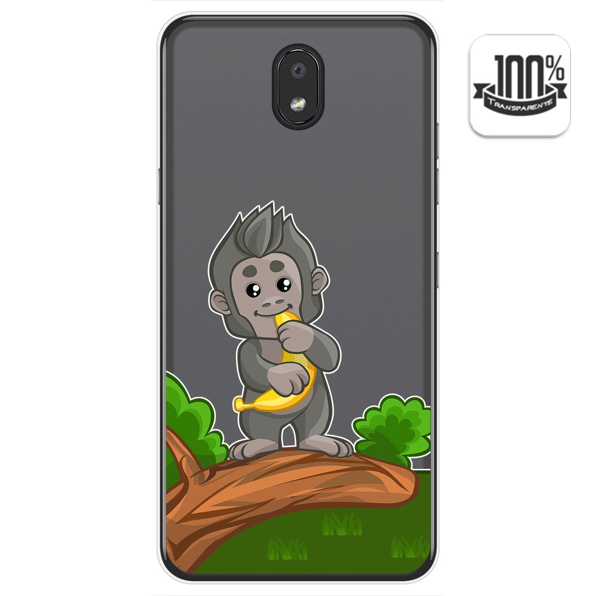 Funda Gel Transparente para Lg K30 diseño Mono Dibujos