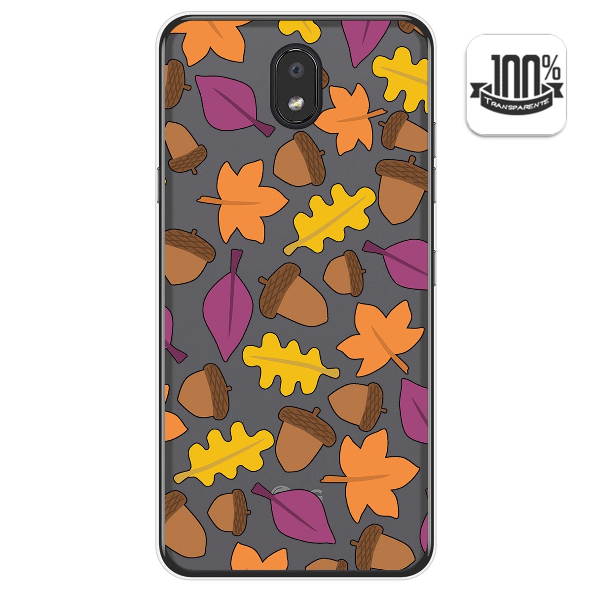 Funda Gel Transparente para Lg K30 diseño Otoño Dibujos