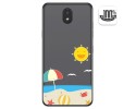 Funda Gel Transparente para Lg K30 diseño Playa Dibujos
