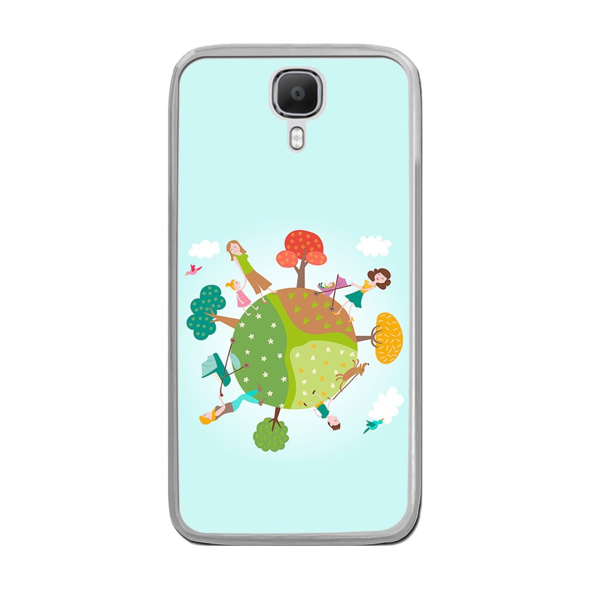 Funda Gel Tpu para Doogee X9 / X9 Pro  Diseño Familia Dibujos