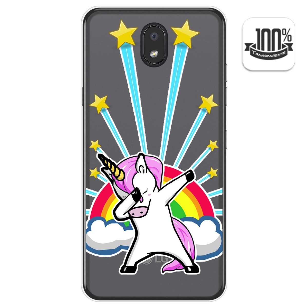 Funda Gel Transparente para Lg K30 diseño Unicornio Dibujos