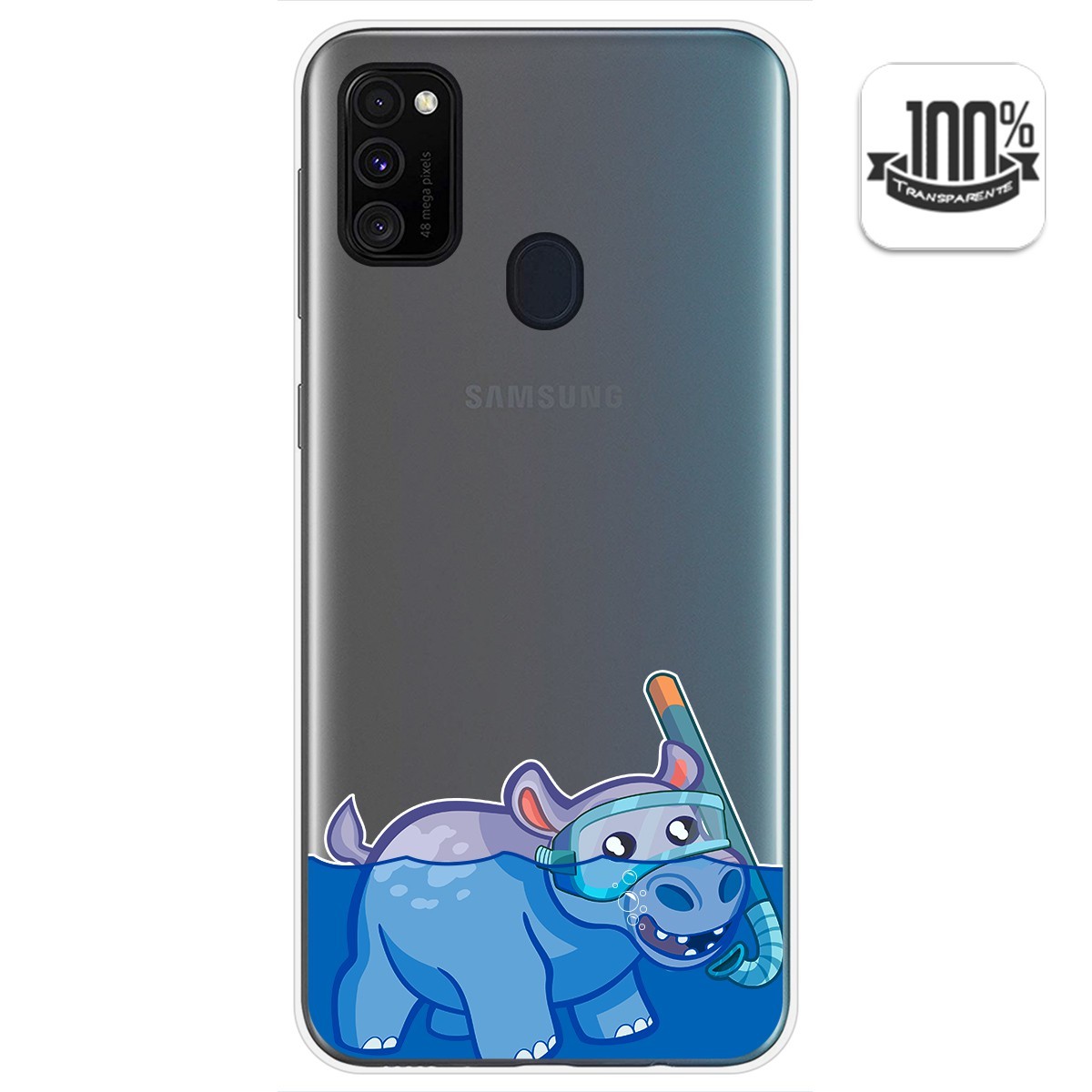 Funda Gel Transparente para Samsung Galaxy M30s / M21 diseño Hipo Dibujos