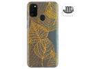 Funda Gel Transparente para Samsung Galaxy M30s / M21 diseño Hojas Dibujos