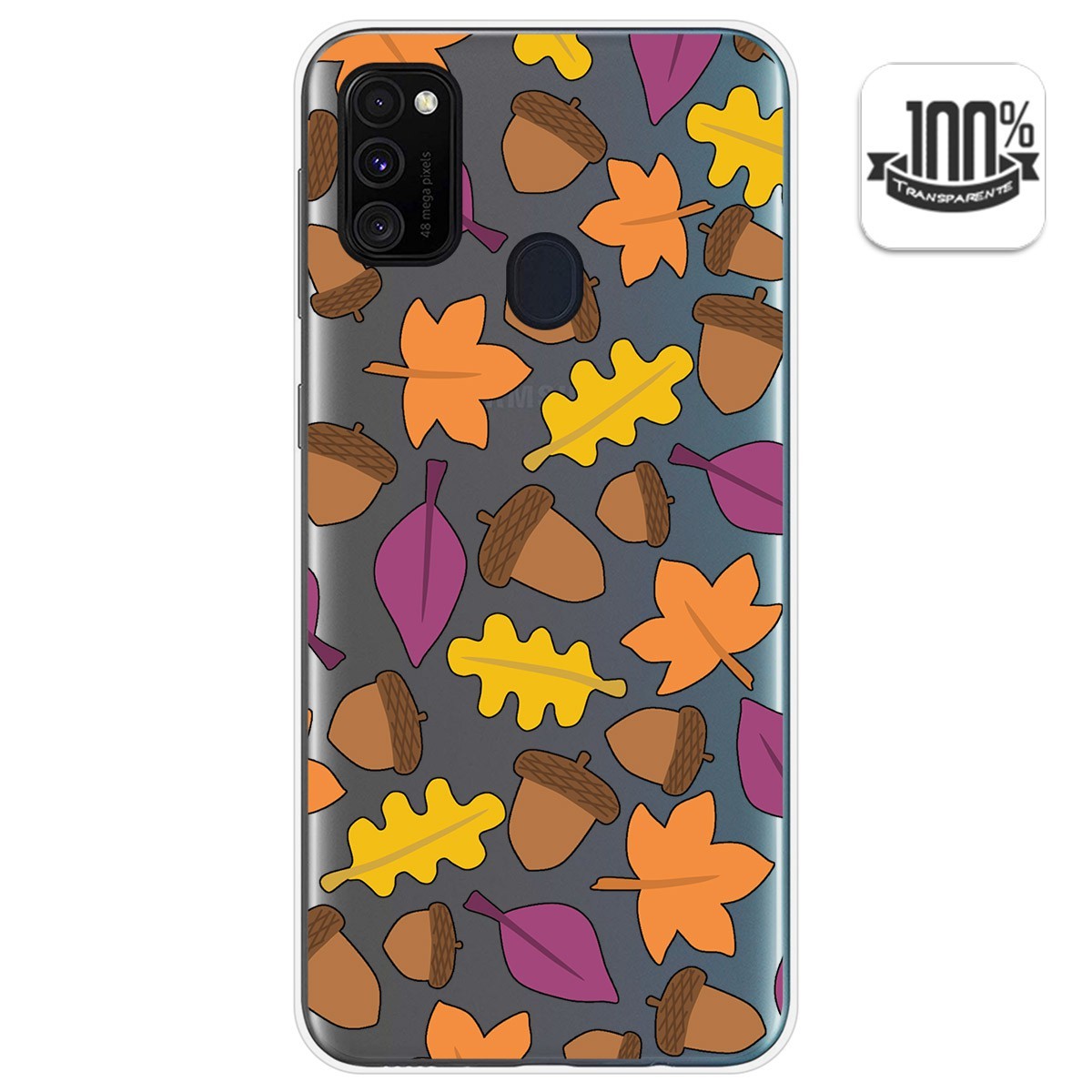 Funda Gel Transparente para Samsung Galaxy M30s / M21 diseño Otoño Dibujos