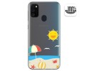 Funda Gel Transparente para Samsung Galaxy M30s / M21 diseño Playa Dibujos