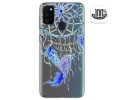 Funda Gel Transparente para Samsung Galaxy M30s / M21 diseño Plumas Dibujos