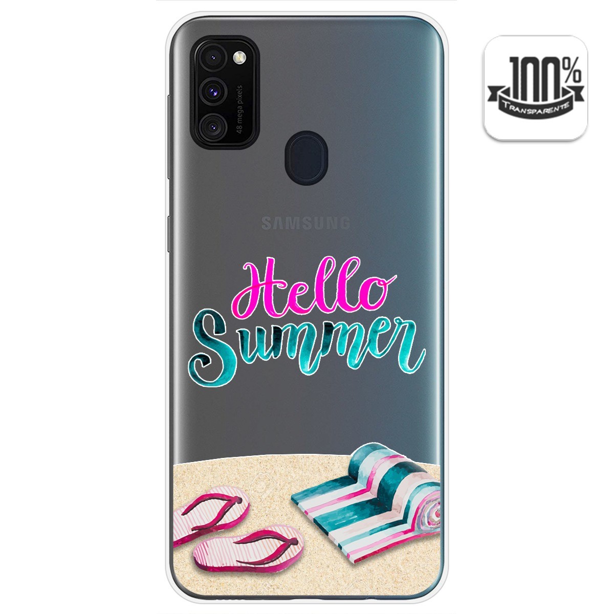 Funda Gel Transparente para Samsung Galaxy M30s / M21 diseño Summer Dibujos