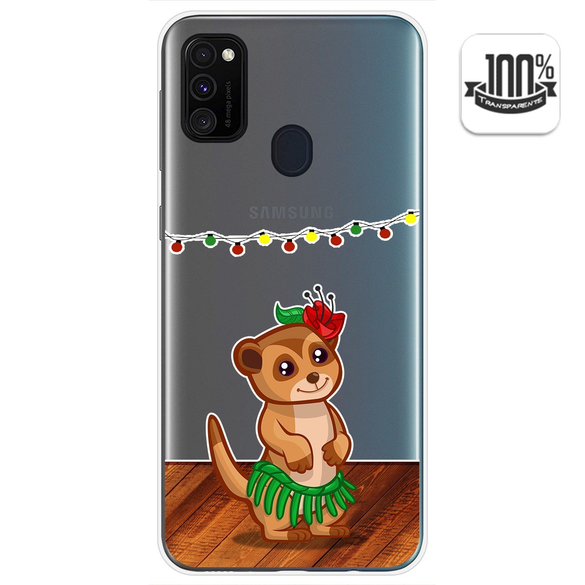 Funda Gel Transparente para Samsung Galaxy M30s / M21 diseño Suricata Dibujos