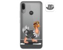 Funda Gel Transparente para Motorola Moto E6 Plus diseño Avestruz Dibujos