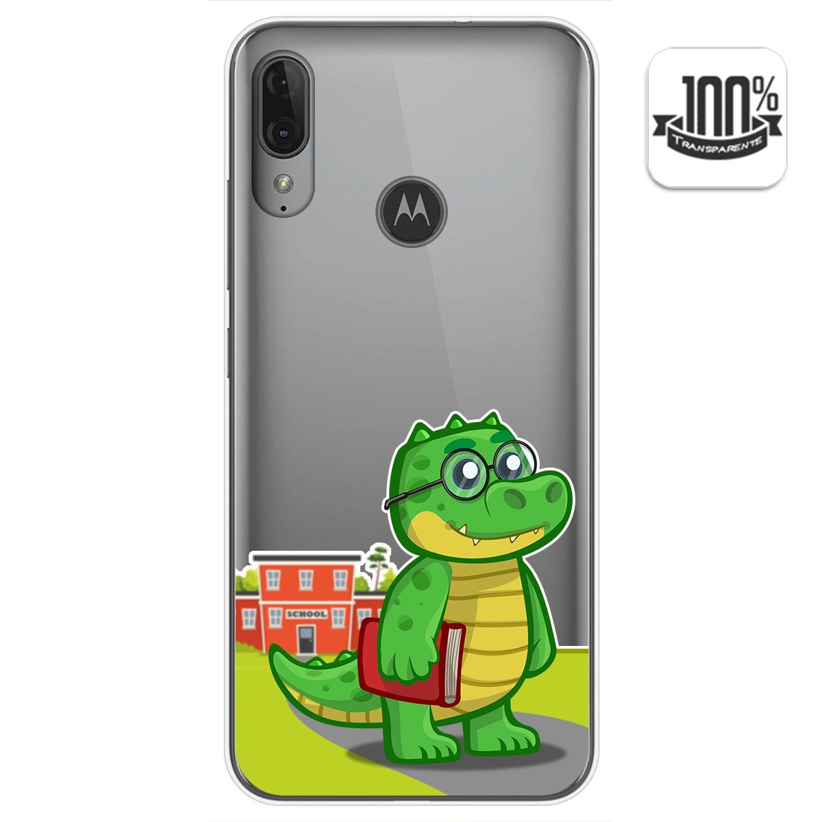 Funda Gel Transparente para Motorola Moto E6 Plus diseño Coco Dibujos