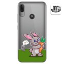 Funda Gel Transparente para Motorola Moto E6 Plus diseño Conejo Dibujos