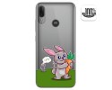 Funda Gel Transparente para Motorola Moto E6 Plus diseño Conejo Dibujos