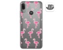 Funda Gel Transparente para Motorola Moto E6 Plus diseño Flamenco Dibujos