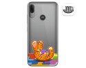Funda Gel Transparente para Motorola Moto E6 Plus diseño Leopardo Dibujos
