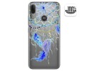 Funda Gel Transparente para Motorola Moto E6 Plus diseño Plumas Dibujos