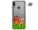 Funda Gel Transparente para Motorola Moto E6 Plus diseño Tigre Dibujos