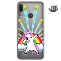 Funda Gel Transparente para Motorola Moto E6 Plus diseño Unicornio Dibujos