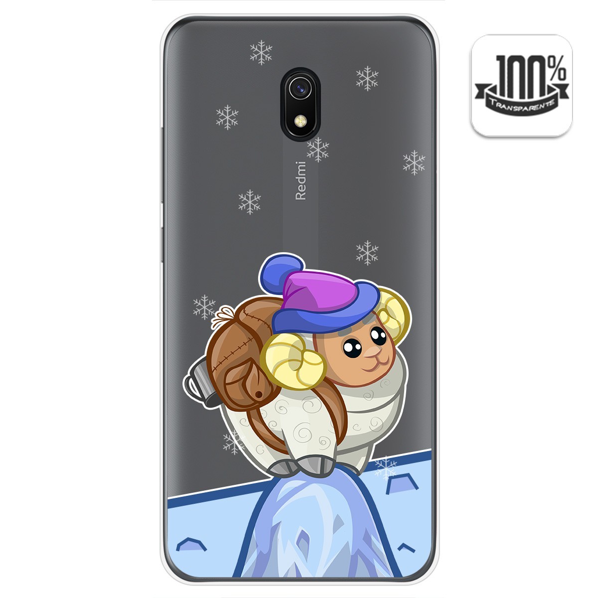 Funda Gel Transparente para Xiaomi Redmi 8A diseño Cabra Dibujos