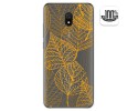 Funda Gel Transparente para Xiaomi Redmi 8A diseño Hojas Dibujos