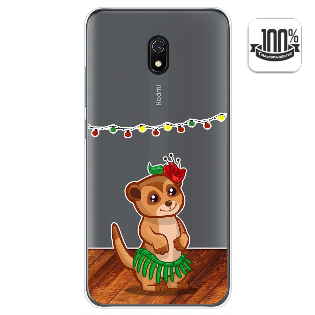 Funda Gel Transparente para Xiaomi Redmi 8A diseño Suricata Dibujos