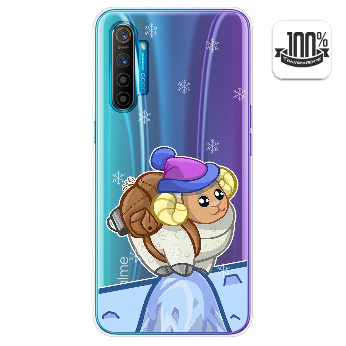 Funda Gel Transparente para Realme X2 diseño Cabra Dibujos