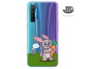 Funda Gel Transparente para Realme X2 diseño Conejo Dibujos