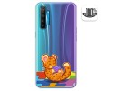 Funda Gel Transparente para Realme X2 diseño Leopardo Dibujos