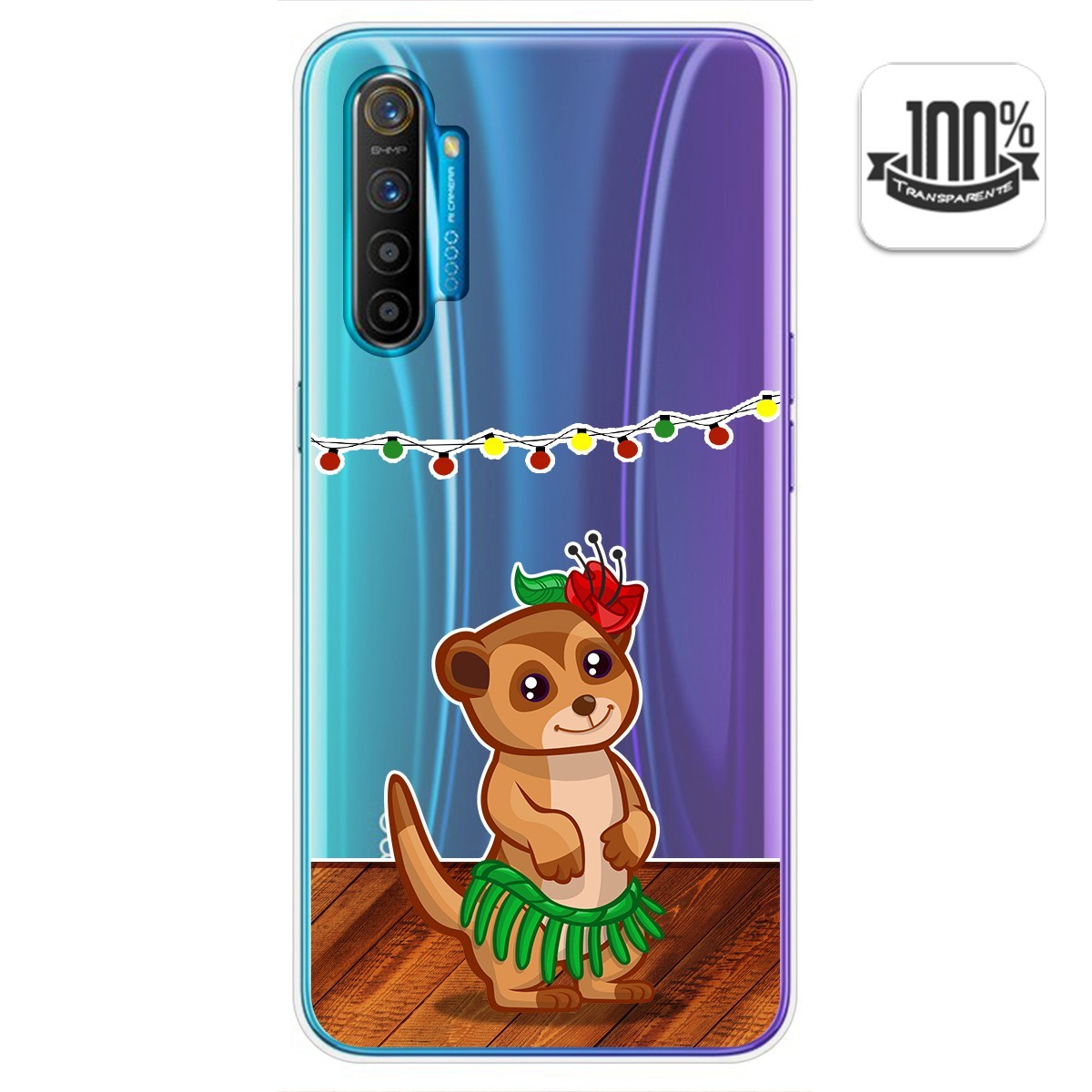 Funda Gel Transparente para Realme X2 diseño Suricata Dibujos