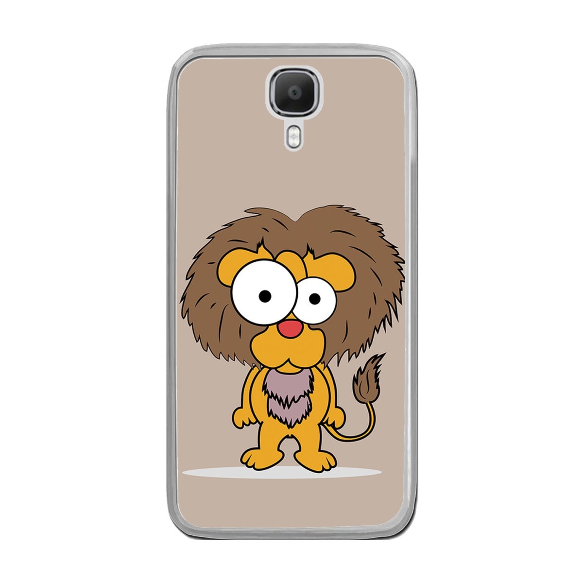 Funda Gel Tpu para Doogee X9 / X9 Pro  Diseño Leon Dibujos