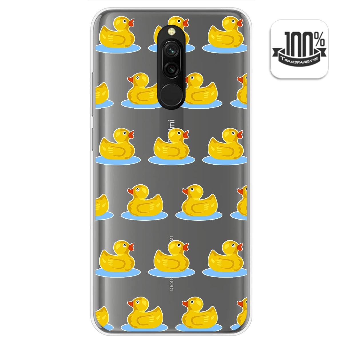 Funda Gel Transparente para Xiaomi Redmi 8 diseño Pato Dibujos