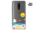Funda Gel Transparente para Xiaomi Redmi 8 diseño Playa Dibujos