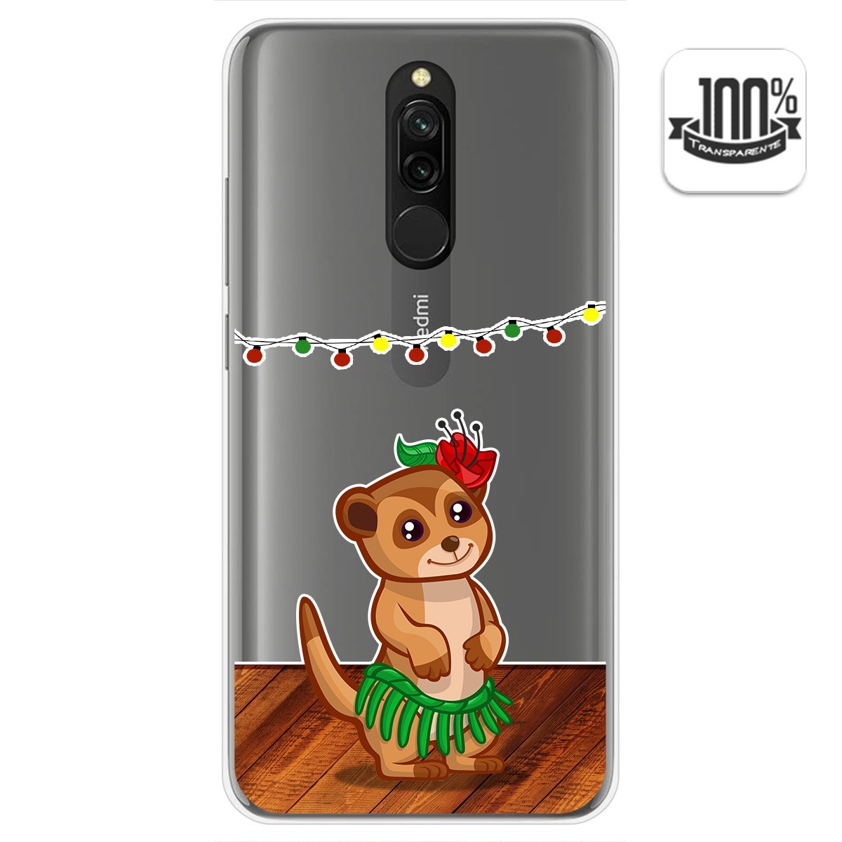 Funda Gel Transparente para Xiaomi Redmi 8 diseño Suricata Dibujos