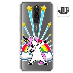 Funda Gel Transparente para Xiaomi Redmi 8 diseño Unicornio Dibujos
