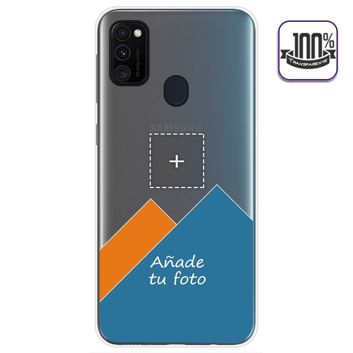 Personaliza tu Funda Gel 100% Transparente con tu Fotografia para Samsung Galaxy M30s / M21 dibujo personalizada