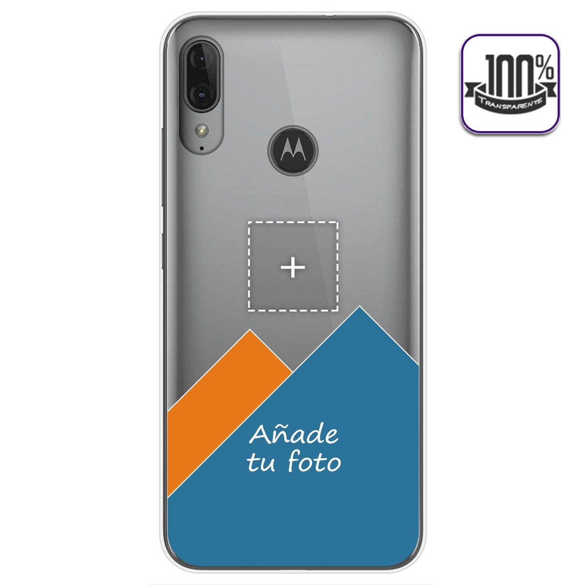 Personaliza tu Funda Gel 100% Transparente con tu Fotografia para Motorola Moto E6 Plus dibujo personalizada