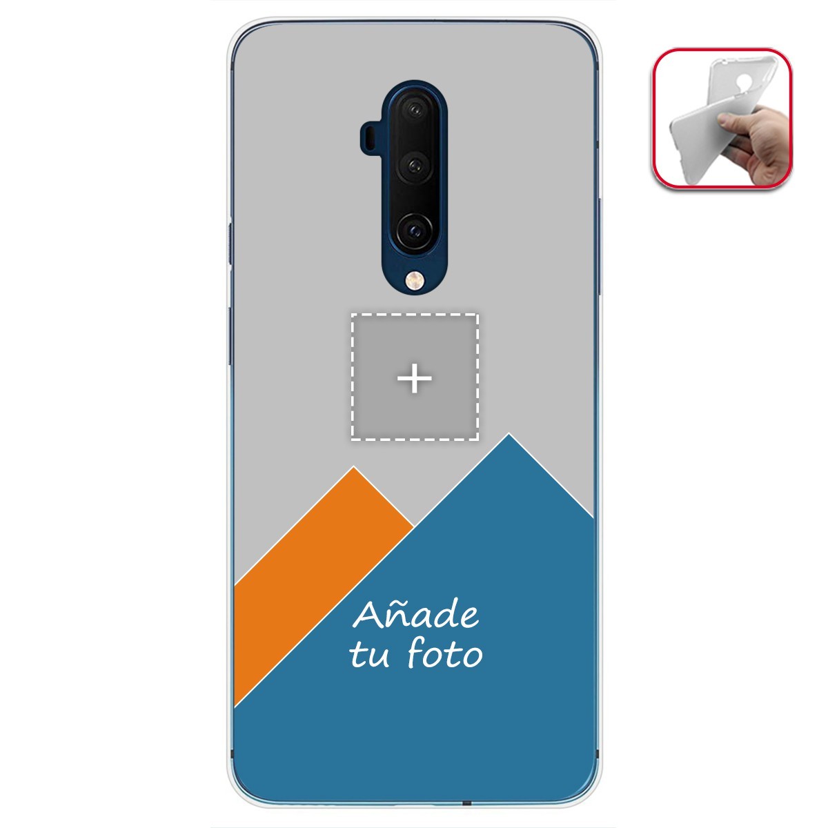 Personaliza tu Funda Gel Mate con tu Fotografia para Oneplus 7T Pro dibujo personalizada