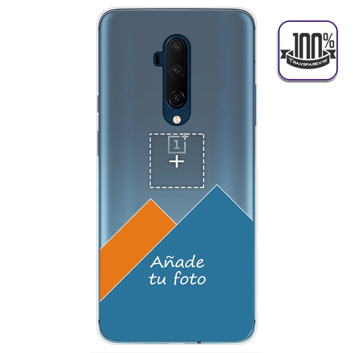 Personaliza tu Funda Gel 100% Transparente con tu Fotografia para Oneplus 7T Pro dibujo personalizada