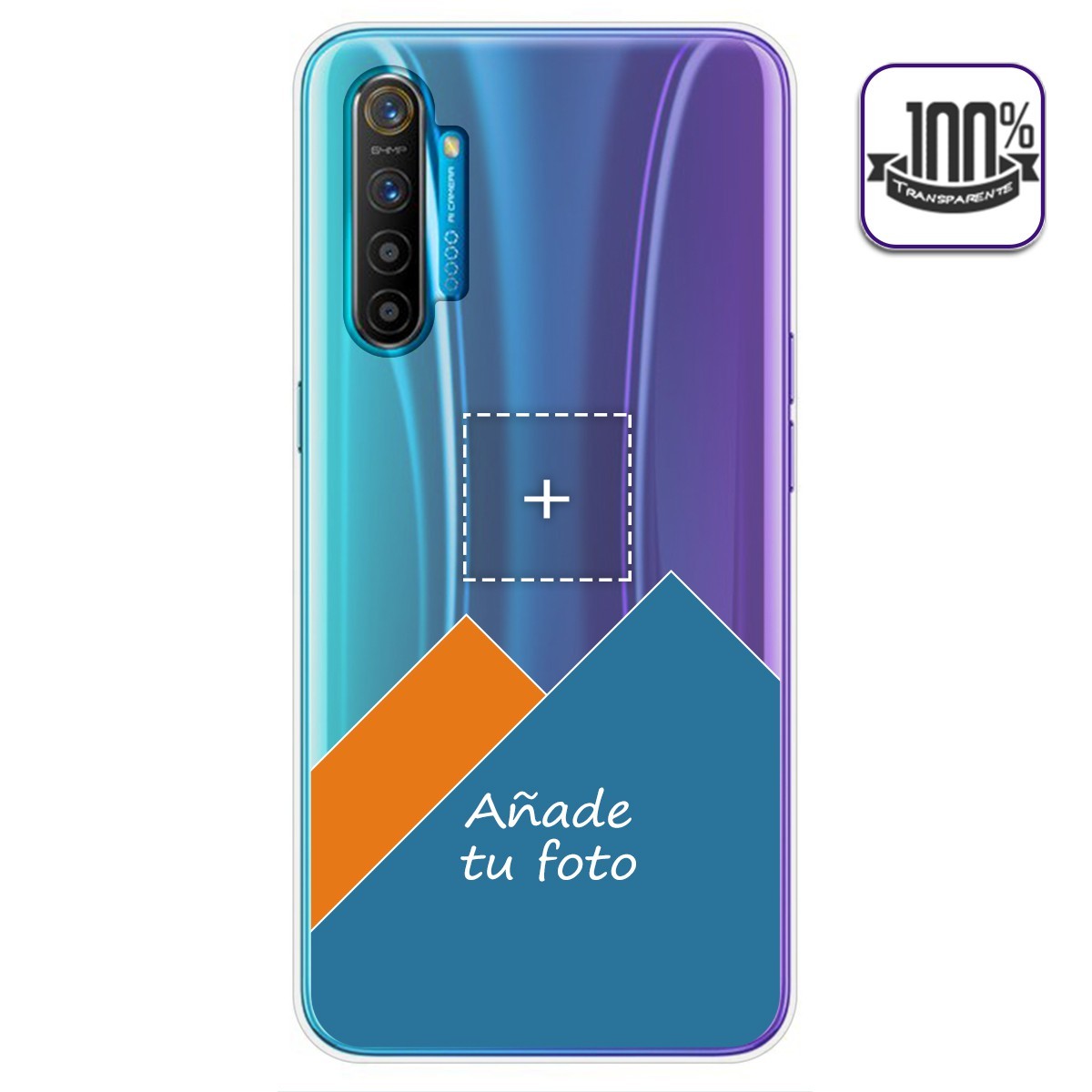 Personaliza tu Funda Gel 100% Transparente con tu Fotografia para Realme X2 dibujo personalizada