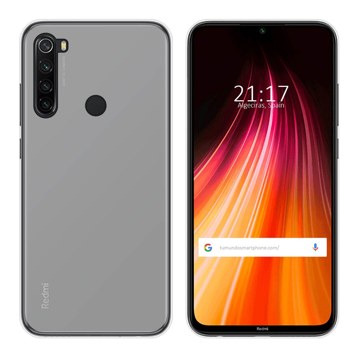 Funda Gel Tpu para Xiaomi Redmi Note 8T Color Transparente