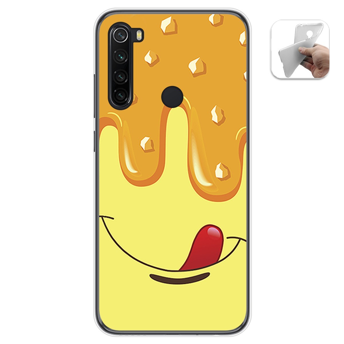 Funda Gel Tpu para Xiaomi Redmi Note 8T diseño Helado Vainilla Dibujos