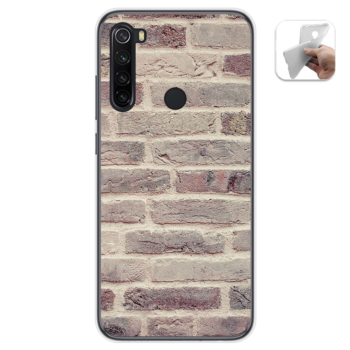 Funda Gel Tpu para Xiaomi Redmi Note 8T diseño Ladrillo 01 Dibujos