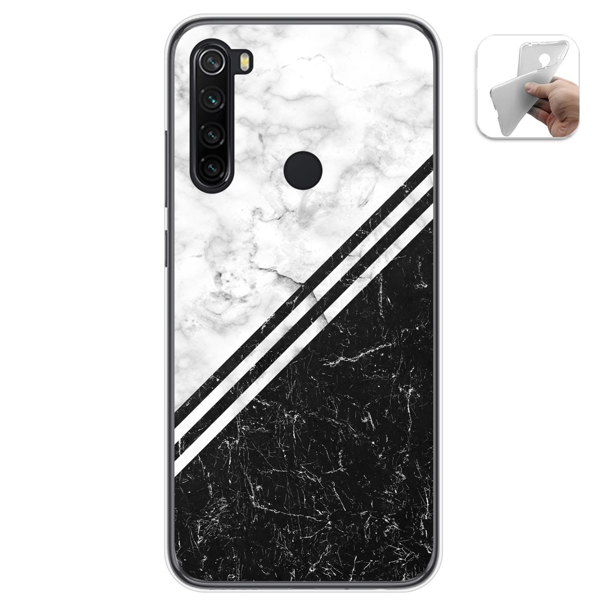 Funda Gel Tpu para Xiaomi Redmi Note 8T diseño Mármol 01 Dibujos