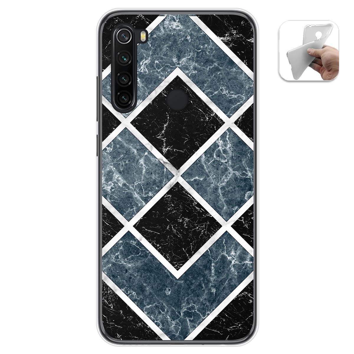 Funda Gel Tpu para Xiaomi Redmi Note 8T diseño Mármol 06 Dibujos