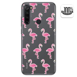 Funda Gel Transparente para Xiaomi Redmi Note 8T diseño Flamenco Dibujos