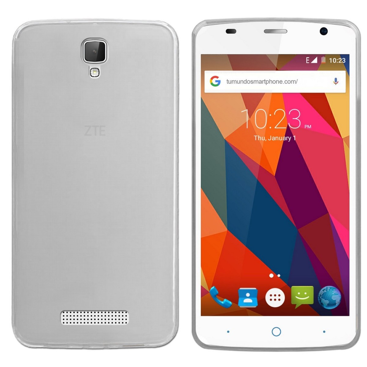 Funda Gel Tpu para Zte Blade L5 / L5 Plus Color Transparente