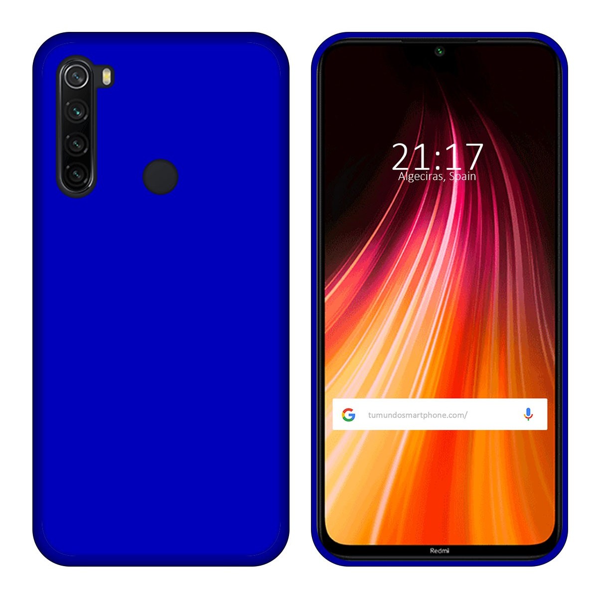 Funda Gel Tpu para Xiaomi Redmi Note 8 (2019/2021) Color Azul
