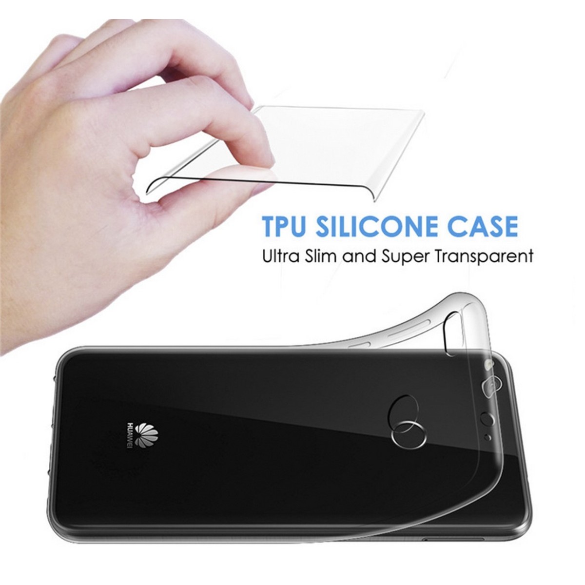 Funda Gel Tpu Fina Ultra-Thin 0,3mm Transparente para Huawei P8 Lite 2017