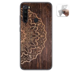Funda Gel Tpu para Xiaomi Redmi Note 8 (2019/2021) diseño Madera 06 Dibujos
