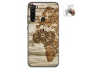 Funda Gel Tpu para Xiaomi Redmi Note 8 (2019/2021) diseño Madera 07 Dibujos